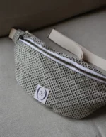 sac banane réversible lurex blanc, marque La 8eme Fois