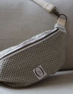 sac banane réversible lurex blanc et noir, marque La 8eme Fois