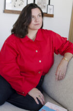 Chemise femme ajustable Charline rouge coquelicot