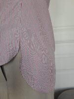 Chemise femme ajustable Charline rayée rose fente côté
