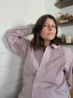Chemise femme ajustable Charline rayée boutonnage